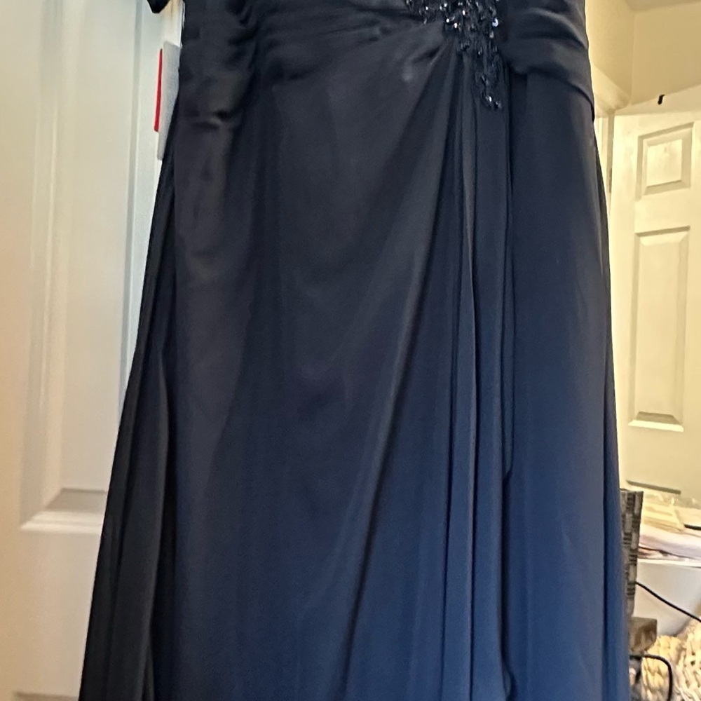 JJs House Elegant Navy Blue  Gown with embellishments